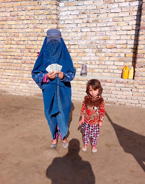 Afghansk familie, som Mission10forty hjælper